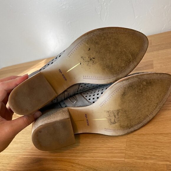 Dolce Vita Kenyon Smoke Grey Perforated Nubuck Bootie Size 9/9.5 - Picture 9 of 11